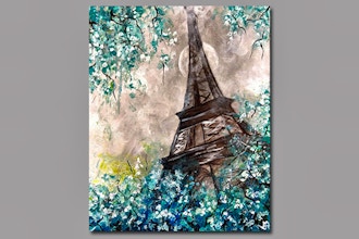 Paint Nite: Teal Moonlit Paris